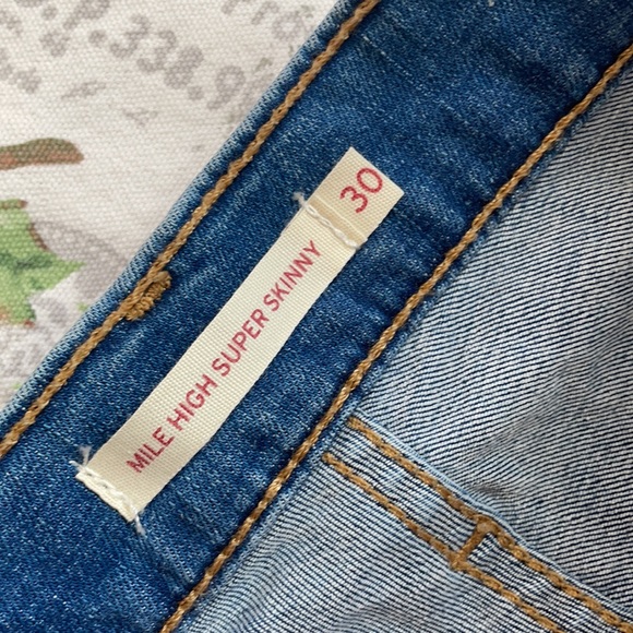 ♦️LEVI’S♦️ Mile High Super Skinny jeans. Size 30 - Picture 6 of 6
